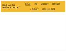 Tablet Screenshot of dandr-autobody.com